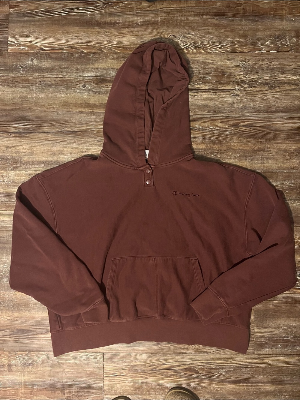 Champion Brown Hooded Pullover Size 1X